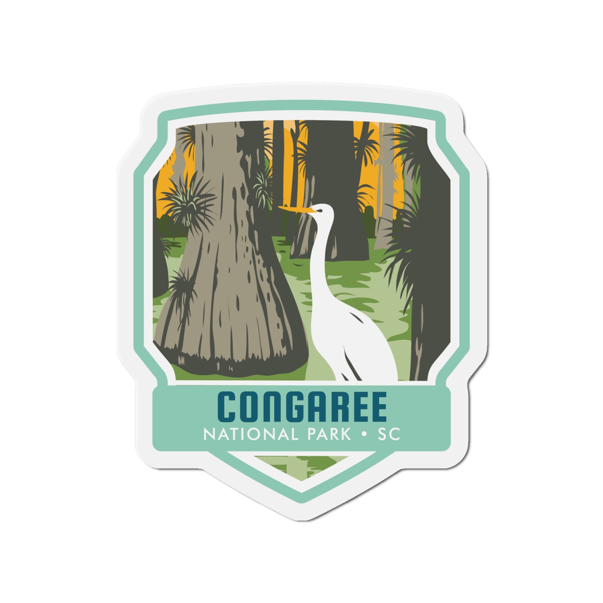 Immerse Yourself in the Splendor of Congaree National Park with our Nature-inspired Magnet!
