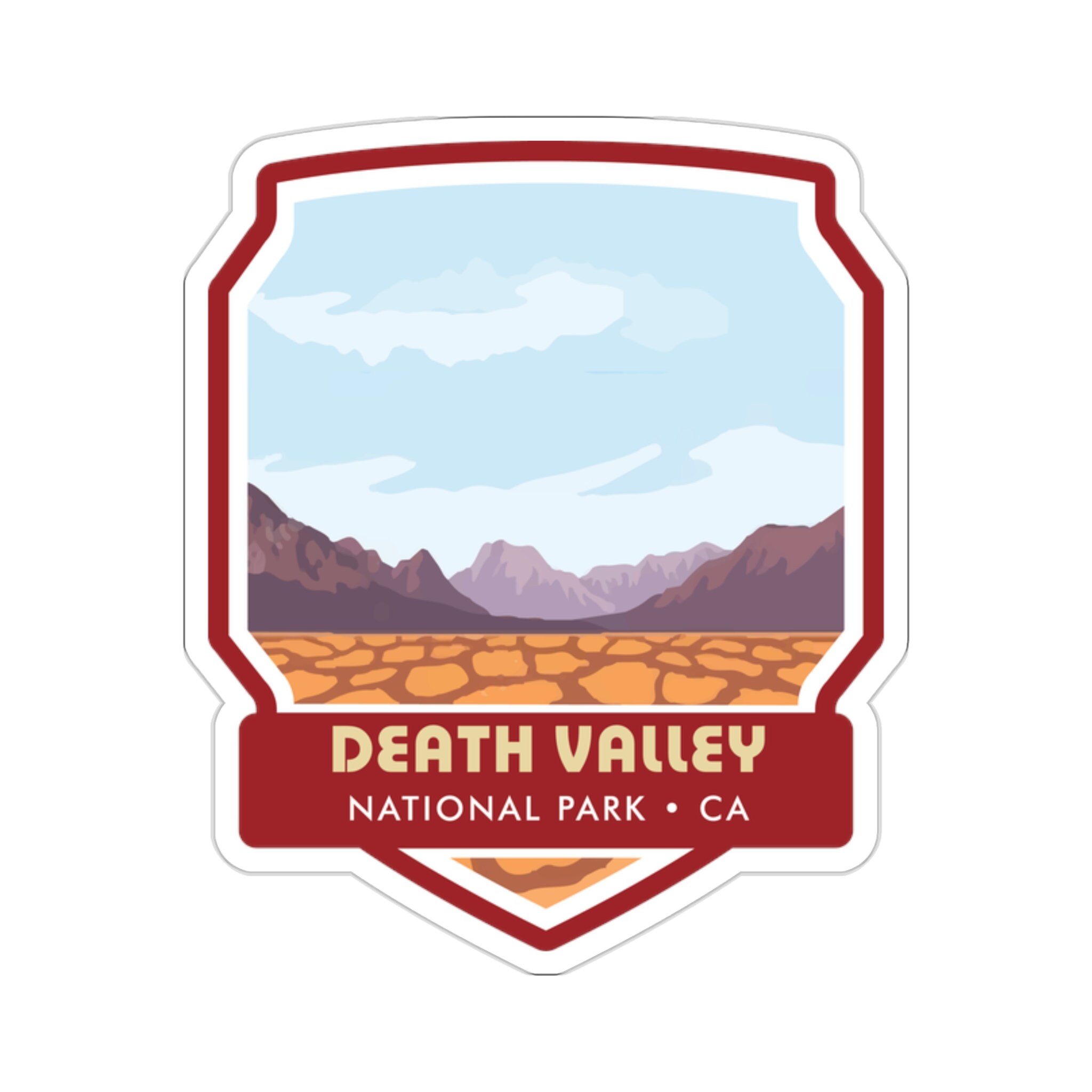 Embrace the Majestic Wilderness of Death Valley National Park with our Captivating Sticker! - 5 Sizes