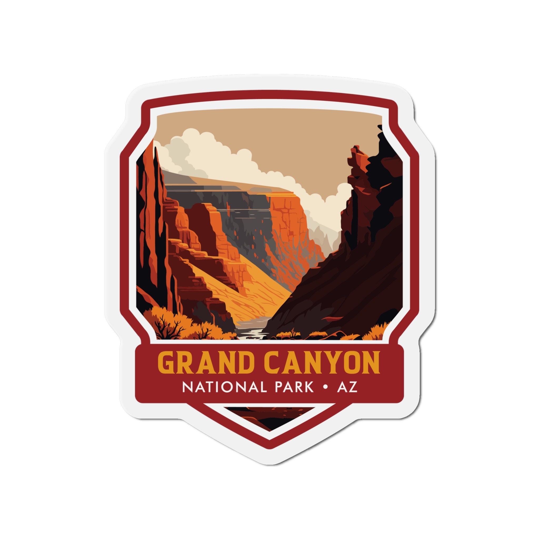 Bring the Grandeur of Grand Canyon National Park to Life with our Majestic Magnet! - 5 Sizes