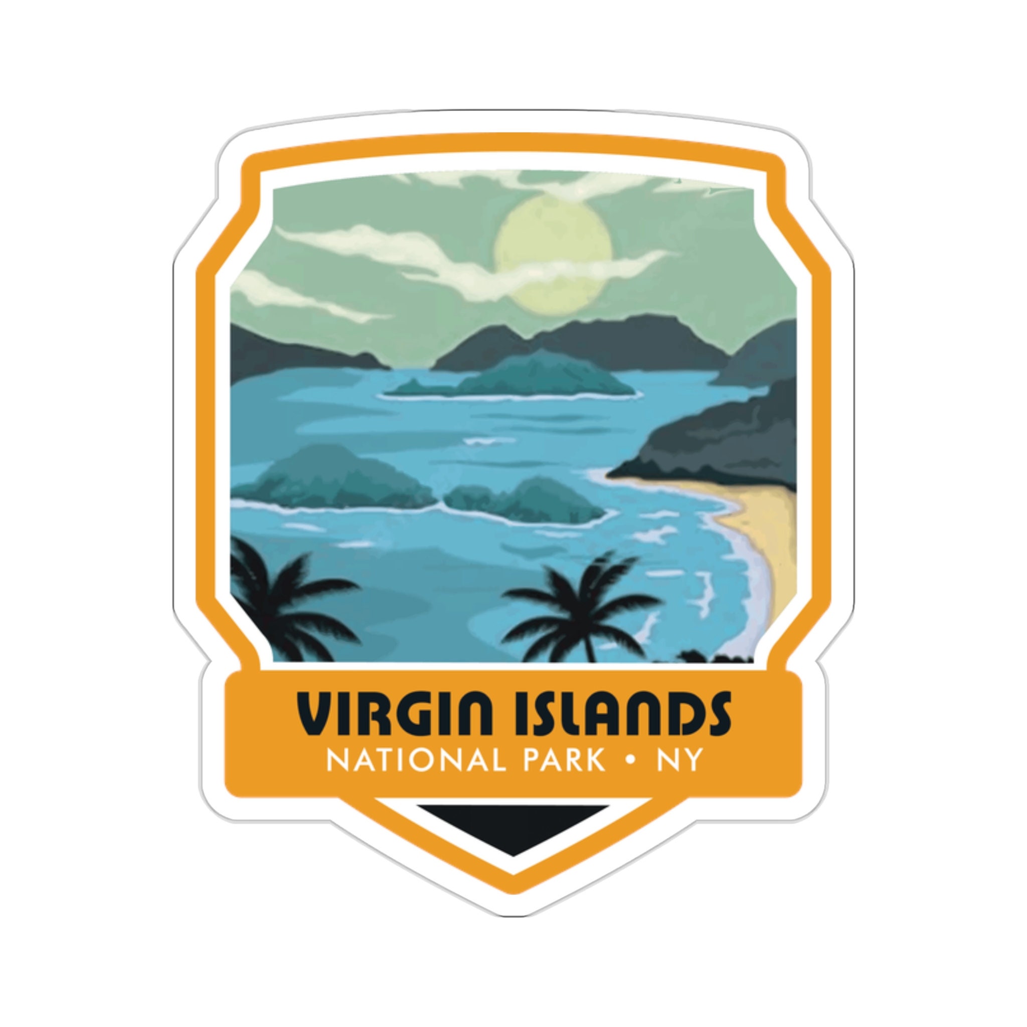 Immerse Yourself in the Beauty of Virgin Islands National Park with Our Captivating Sticker! - 5 Sizes