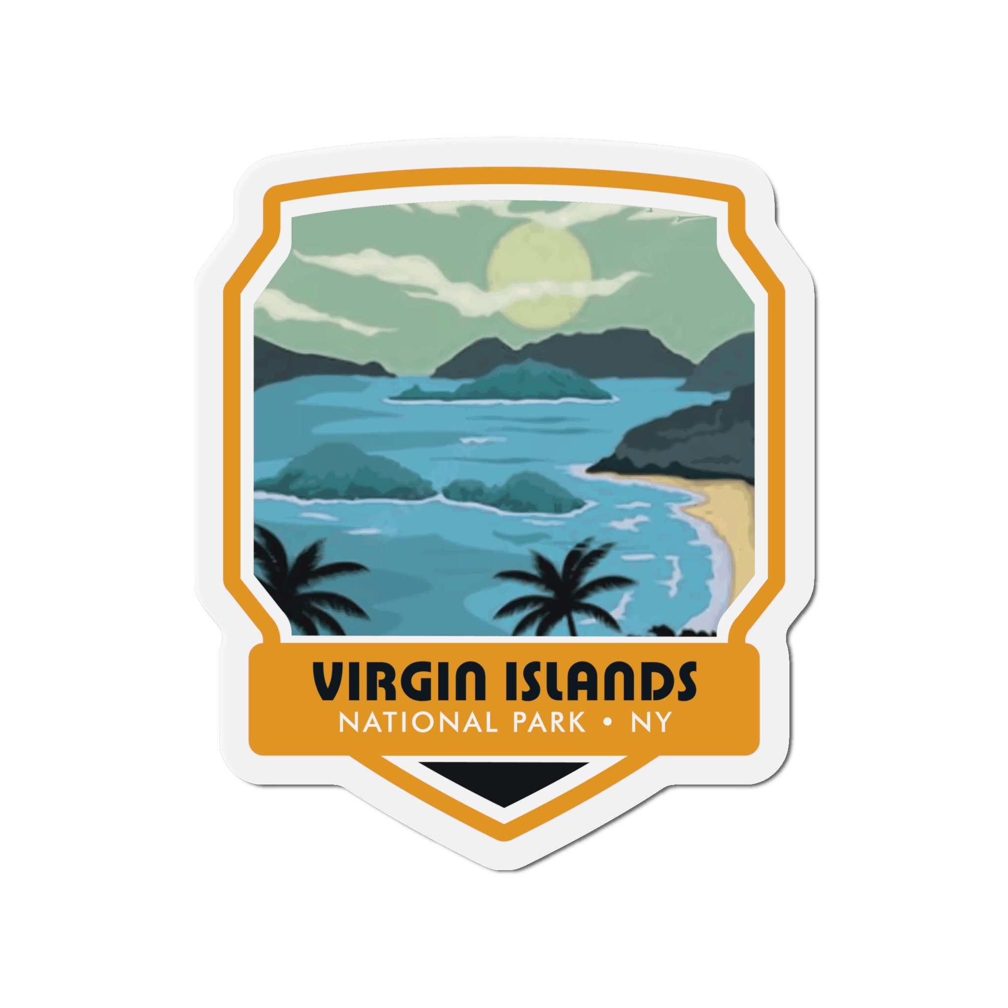 Bring the Beauty of Virgin Islands National Park to Your Magnetic Surfaces with Our Captivating Magnet! - 5 Sizes