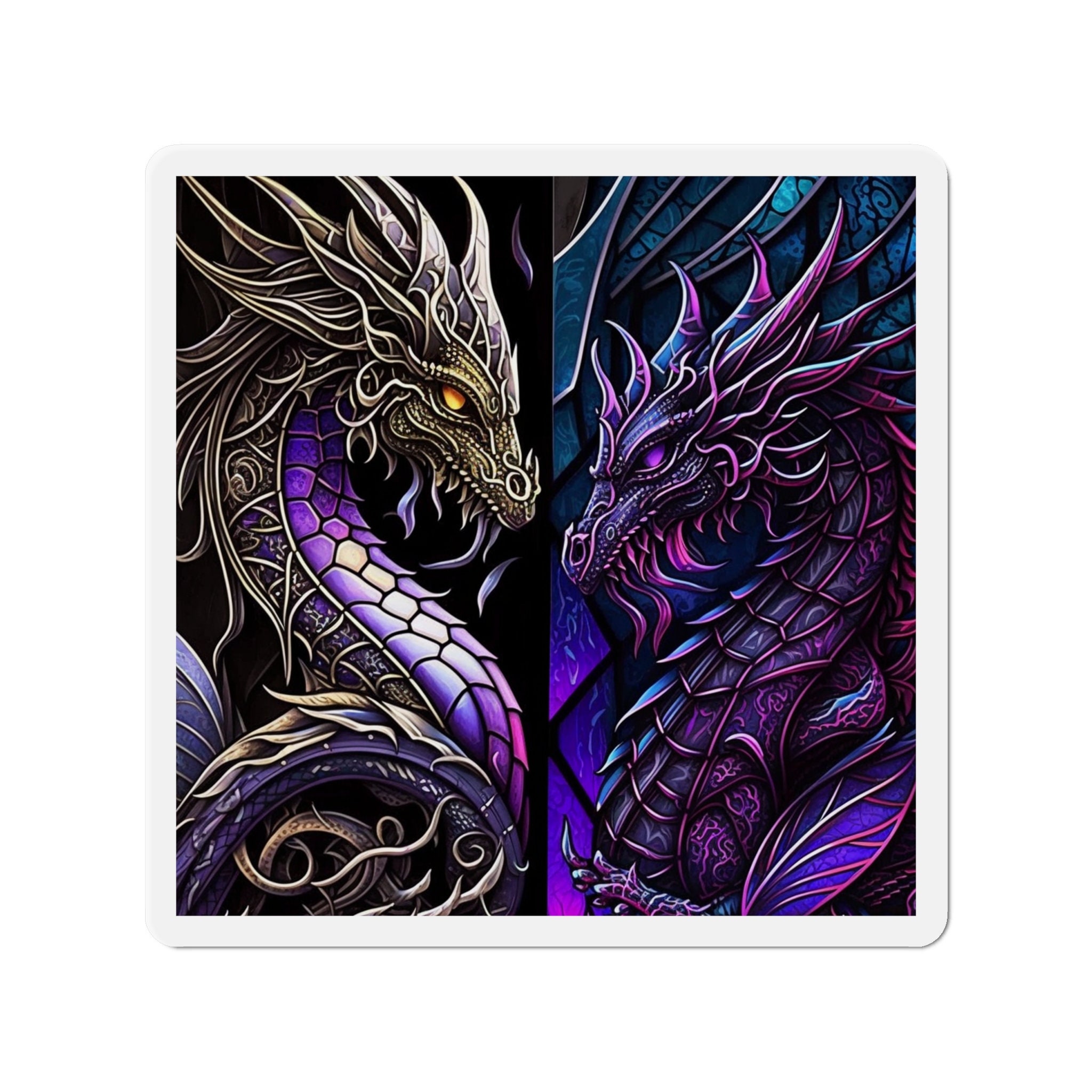 Enchanted Dragon Magnet - Ignite Your Imagination and Embrace the Magic! Bring the Power of Dragons to Your Magnetic Surfaces - 5 Sizes