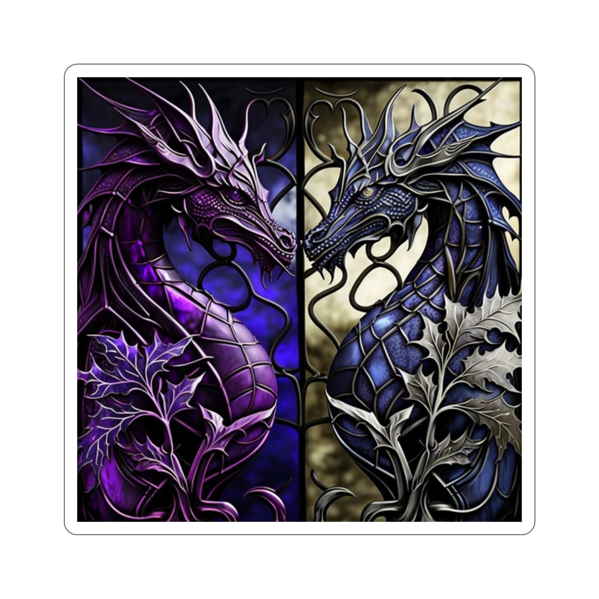 Enchanted Dragon Sticker - Embrace the Magic and Awaken Your Inner Power! Let Dragons Add a Touch of Mystery to Your Life - 5 Sizes
