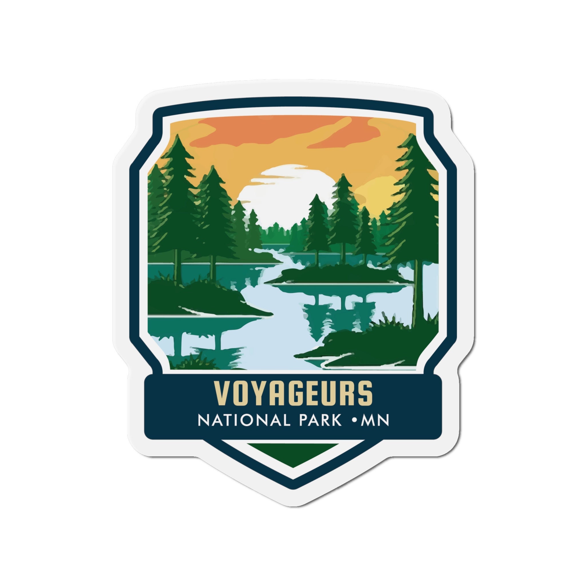 Bring the Beauty of Voyageurs National Park to Your Magnetic Surfaces with Our Captivating Magnet!- 5 Sizes