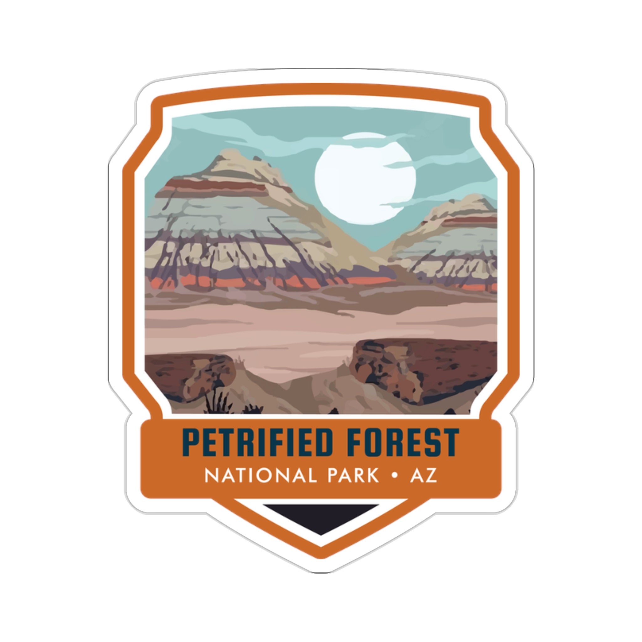 Capture the Mystique of Petrified Forest National Park with Our Stunning Sticker! - 5 Sizes