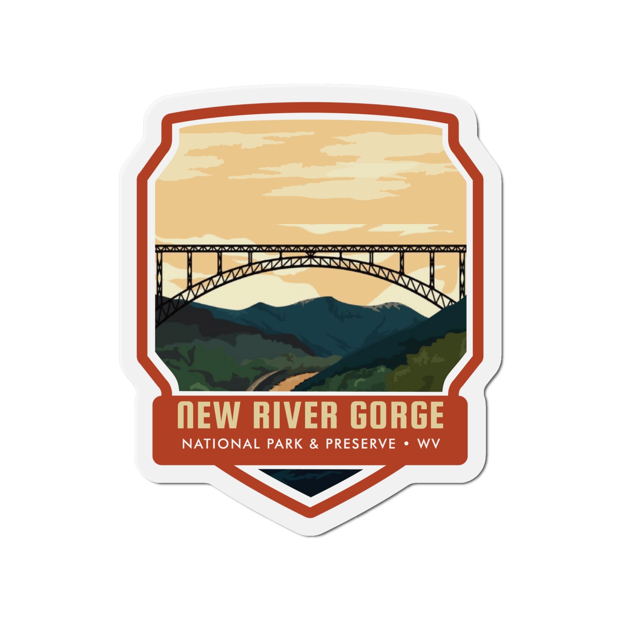 Bring the Majestic New River Gorge National Park to Your Fridge with Our Magnificent Magnet! - 5 Sizes