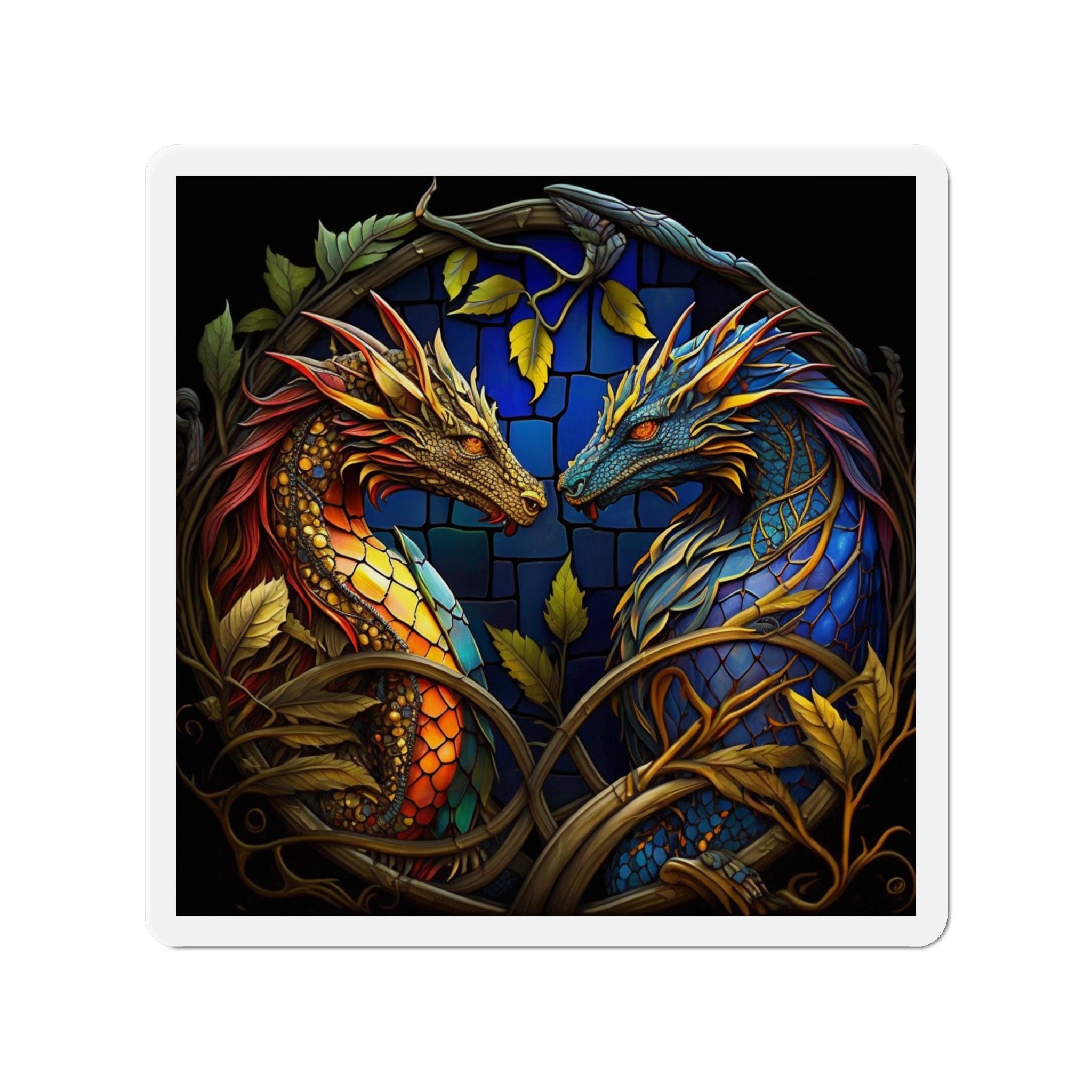 Summon the Magic of Dragons with Our Dazzling Dragon Fantasy Magnet! - 5 Sizes