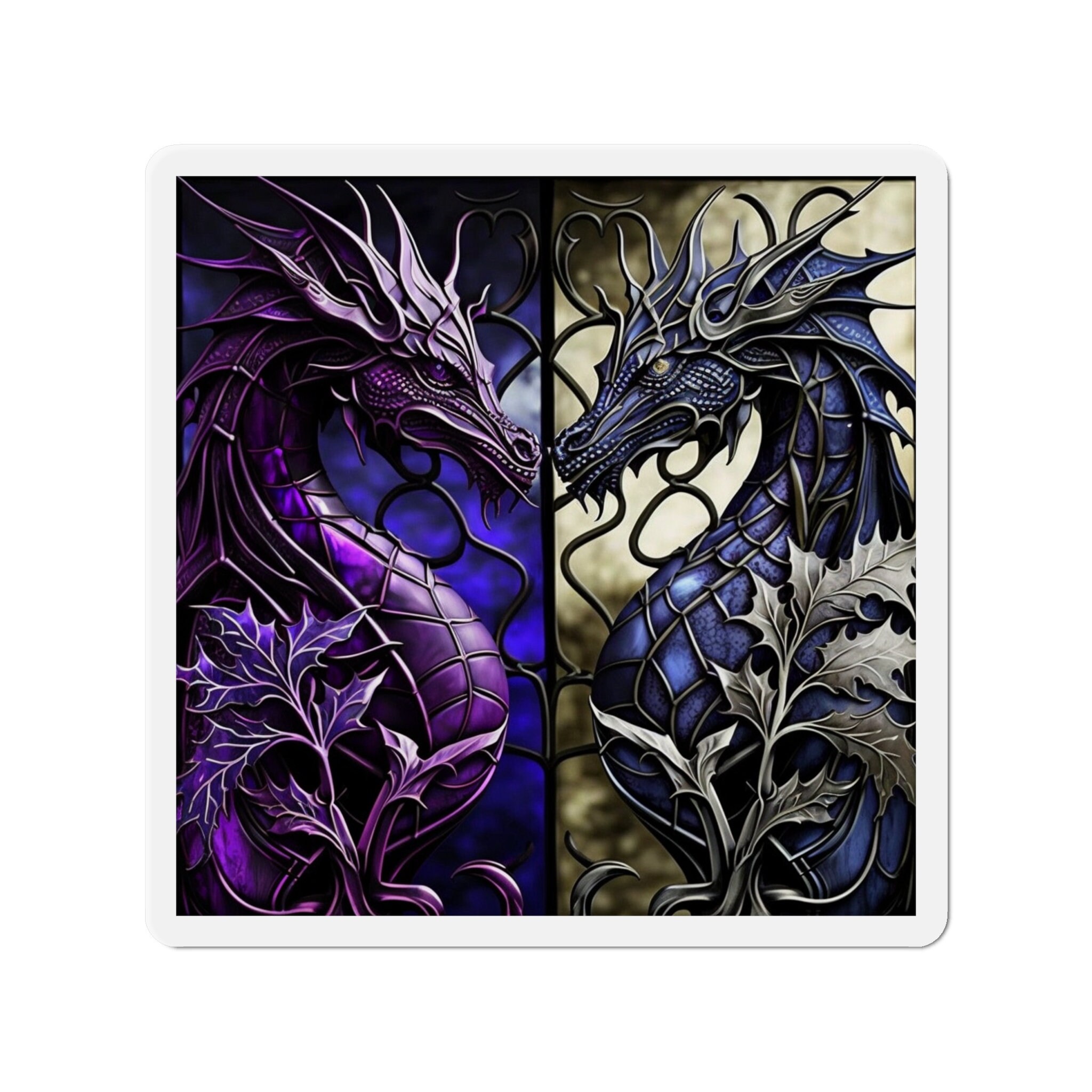 Enchanted Dragon Sticker - Unleash the Magic and Awaken Your Inner Power! Let Dragons Add a Touch of Mystery to Your World - 5 Sizes