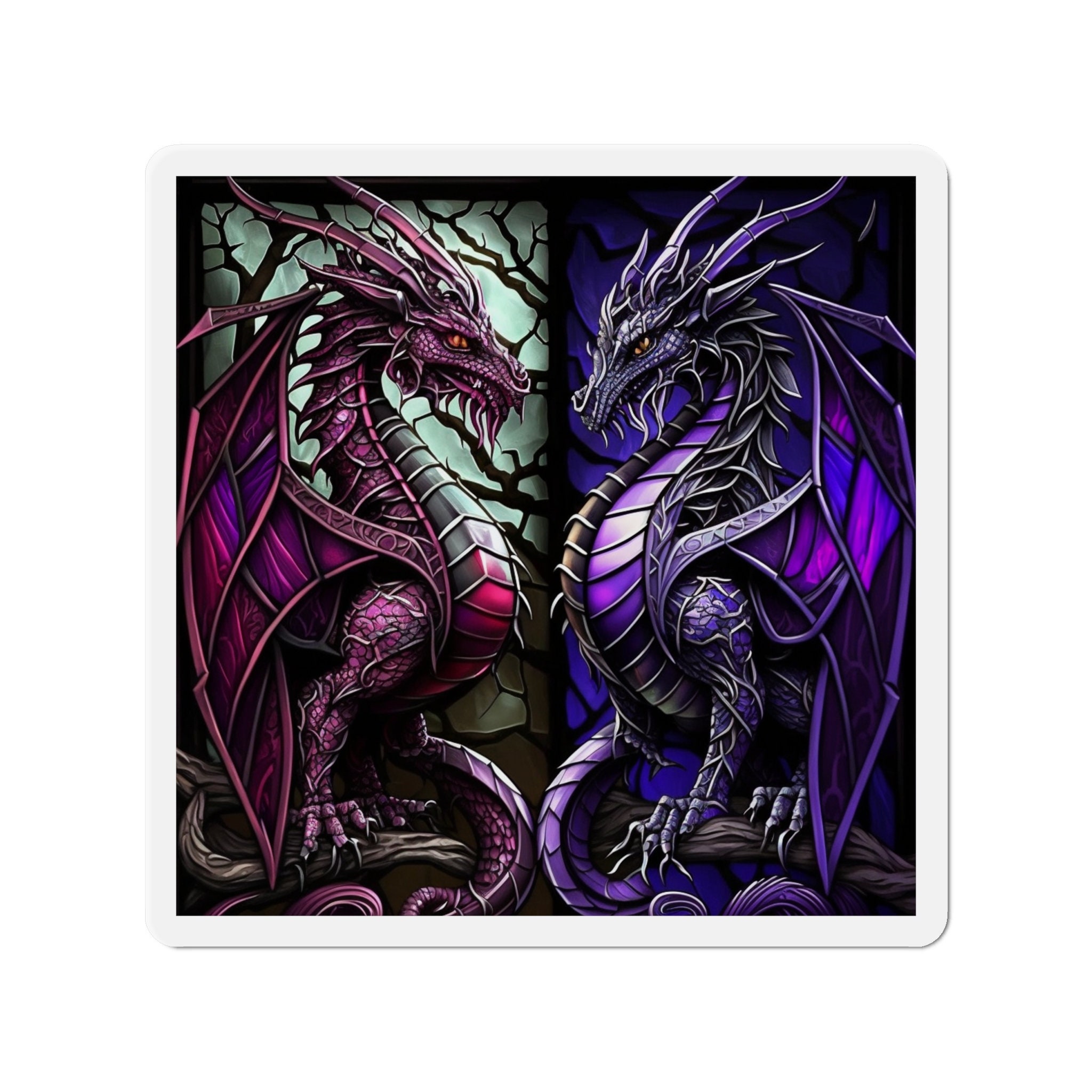 Enchanted Dragon Magnet - Embrace the Magic and Awaken Your Inner Power! Let Dragons Add a Touch of Mystery to Your Space - 5 Sizes